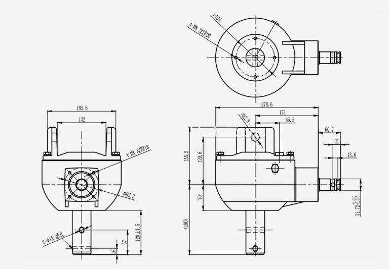 post hole digger gearbox